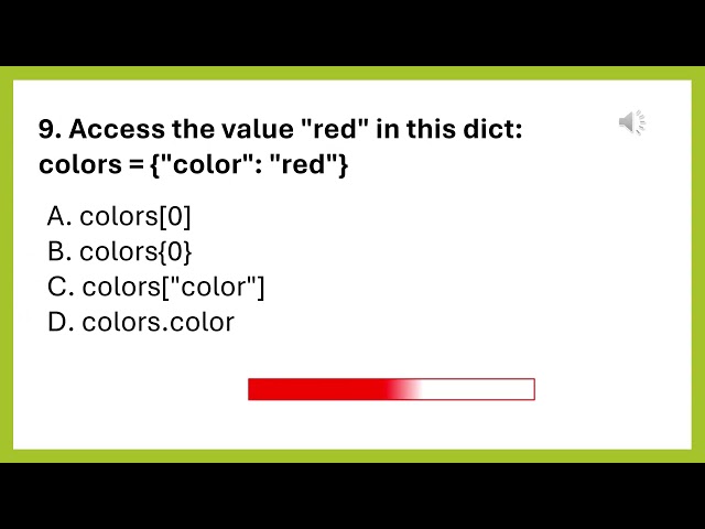 Python Quiz – Lists, Tuples, Sets & Dictionaries