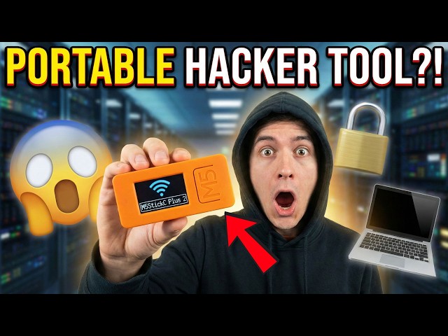M5StickC Plus2: How Hackers Steal Your WiFi Password in Seconds 😱
