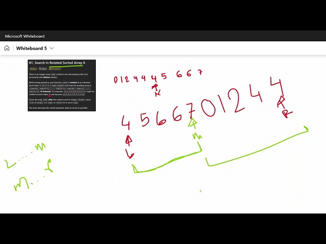 Search in Rotated Sorted Array 2