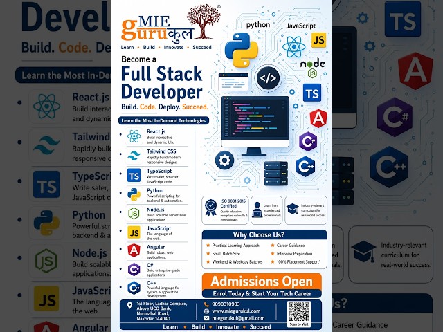 Code Your Future. Build Your Career. Become a Full Stack Developer! 💻🚀