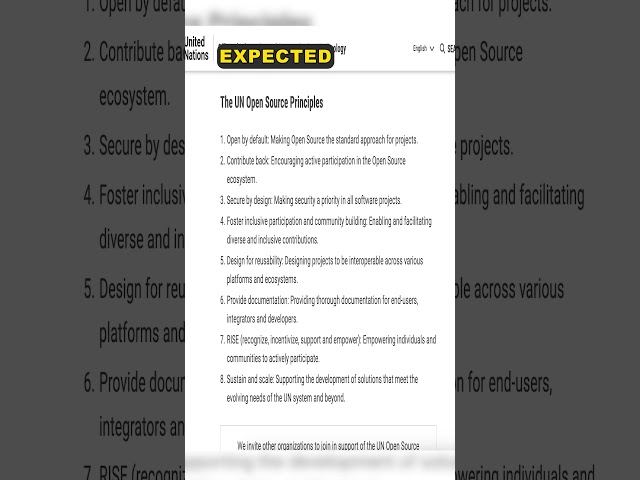 Open Source Orgs Lick UN Boots