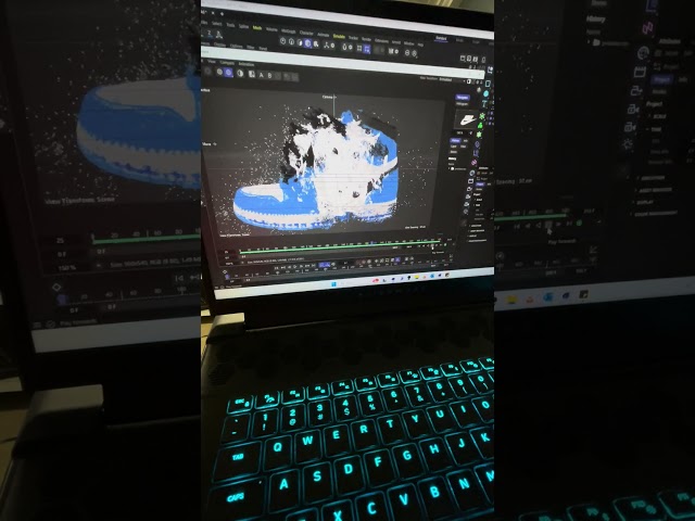 Cinema 4D particle morph #C4D