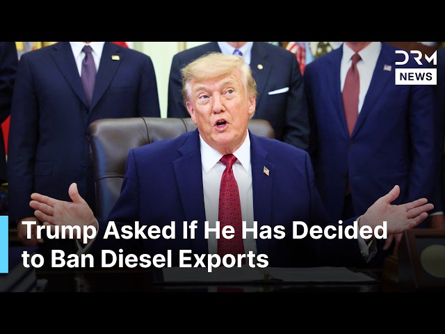 Trump Asked About Diesel Export Ban as US Fuel Prices Remain Under Pressure | AC1N