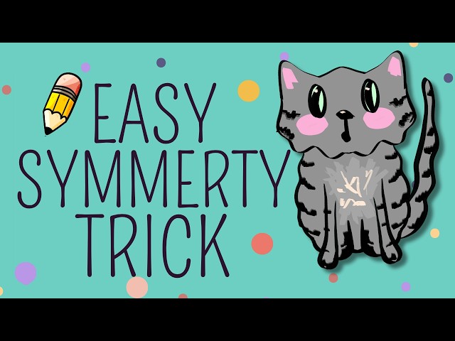 How to Draw a Gray Cat in Procreate | Easy Symmetry Trick for Beginners