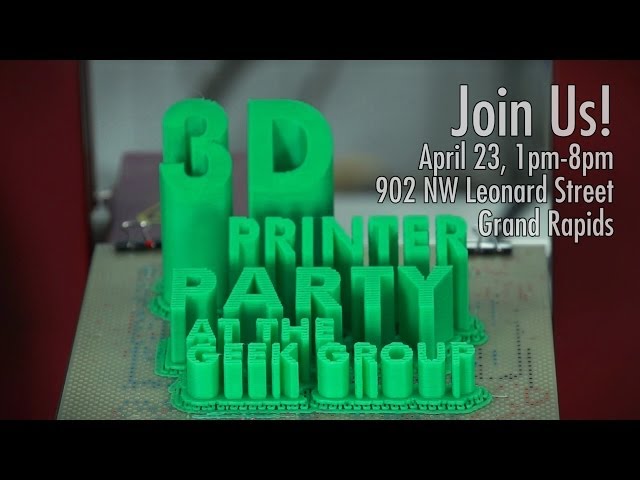 We're Having a 3D Printing Party!