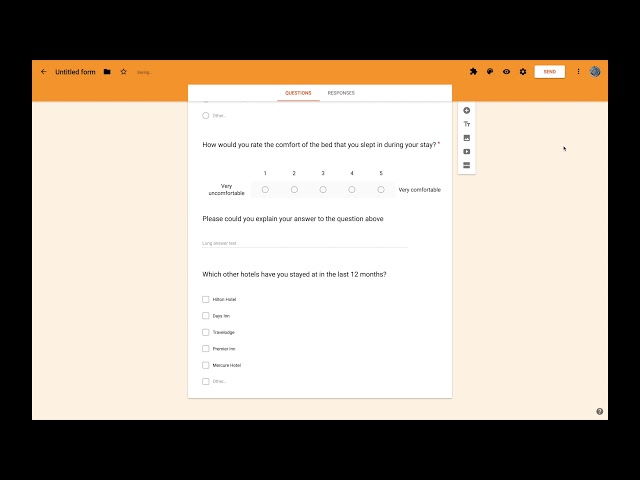 Creating an online survey with Google Forms