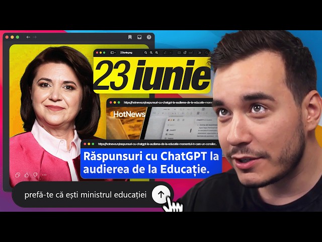 MINISTRA EDUCAȚIEI PRINSĂ CU CHATGPT, AUR PROFITĂ DE GUVERNUL PICAT & NĂSTUREL A PIERDUT MECIUL
