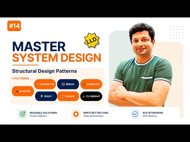 12. Mastering System Design | Low Level Design | Structural and Behavioral Design Patterns