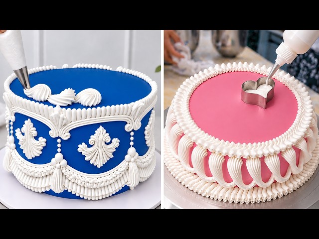 Top 10 So Quick Cake Decorating Ideas 🤍 Elegant White Cream Cake Decorating Ideas You Can Do