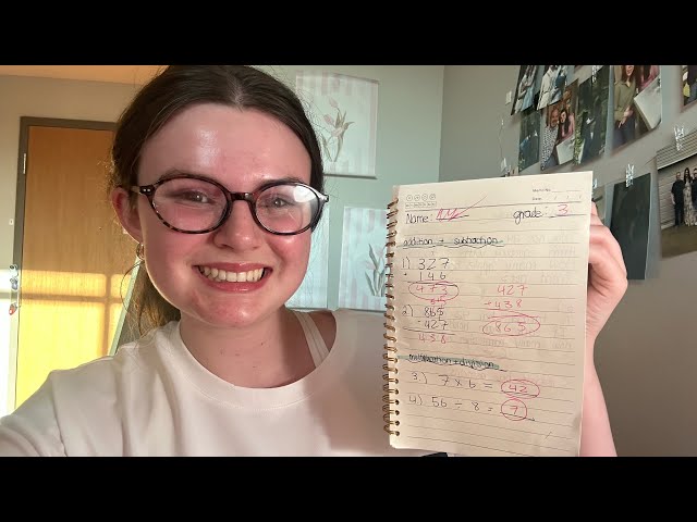 ASMR math tutor roleplay 📚