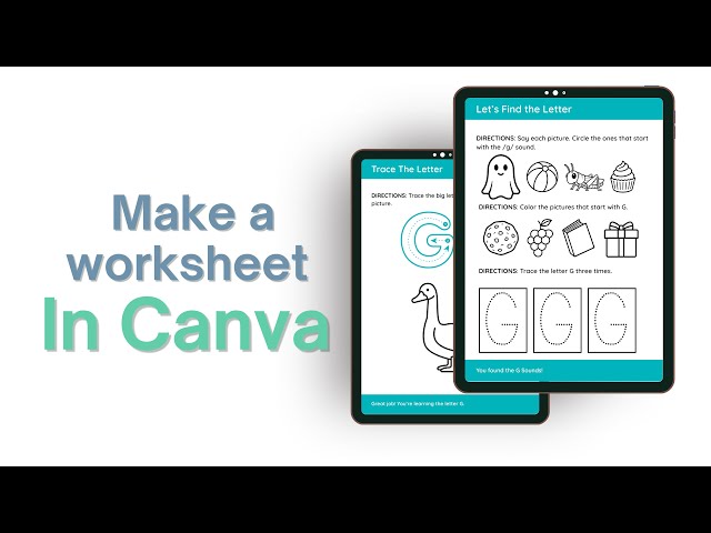 How to Make a Worksheet in Canva | Easy Canva Tutorial for Beginners