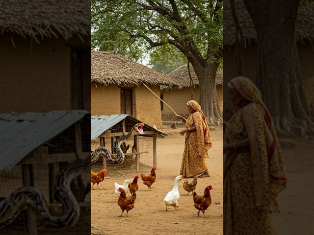 Elderly Woman Fights Off Enormous Snake to Save Her Chickens