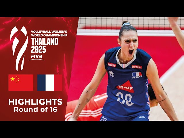 👉 🇨🇳 CHINA vs 🇫🇷 FRANCE | Highlights | Women’s Volleyball World Championship 2025 🏐🔥 [4K]