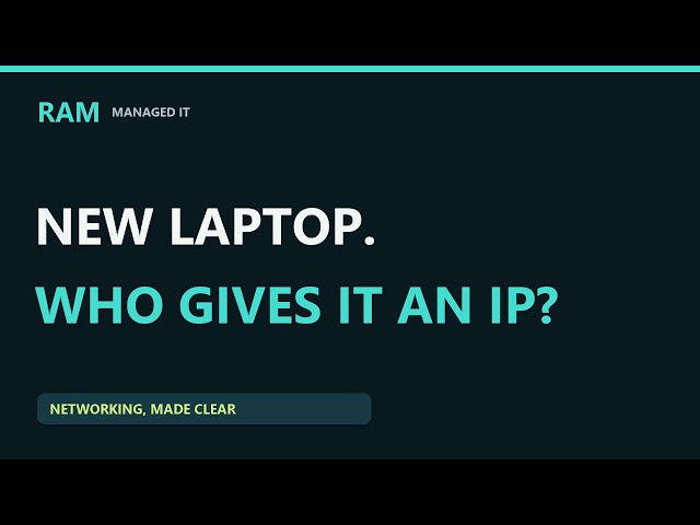 DHCP: What Happens When a Laptop Joins a Network