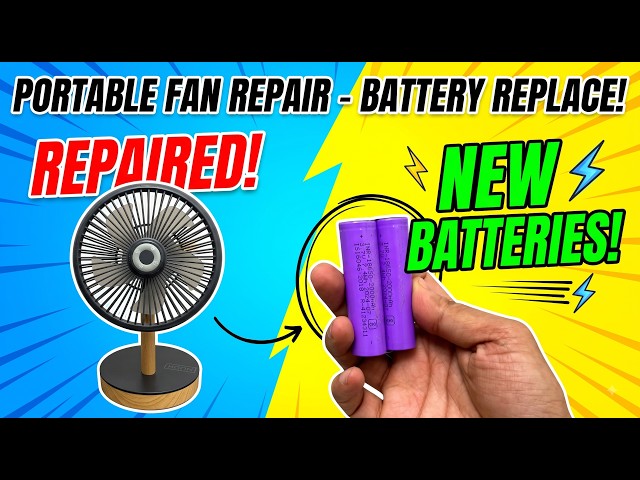 How to Fix a Dead Rechargeable Table Fan | Easy Battery Swap