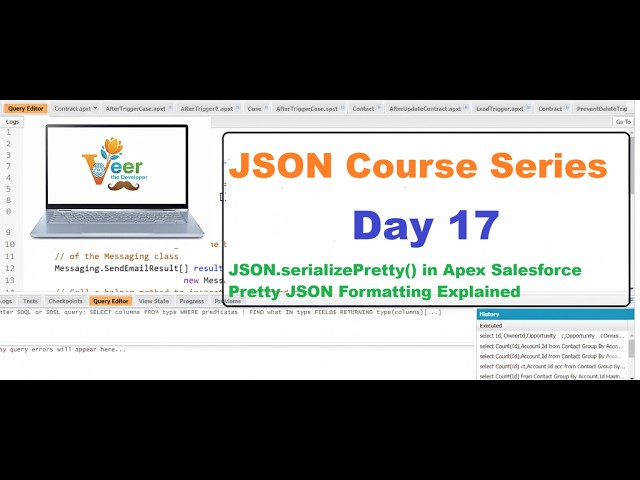 Day 17: JSON.serializePretty() in Apex Salesforce | Pretty JSON Formatting Explained