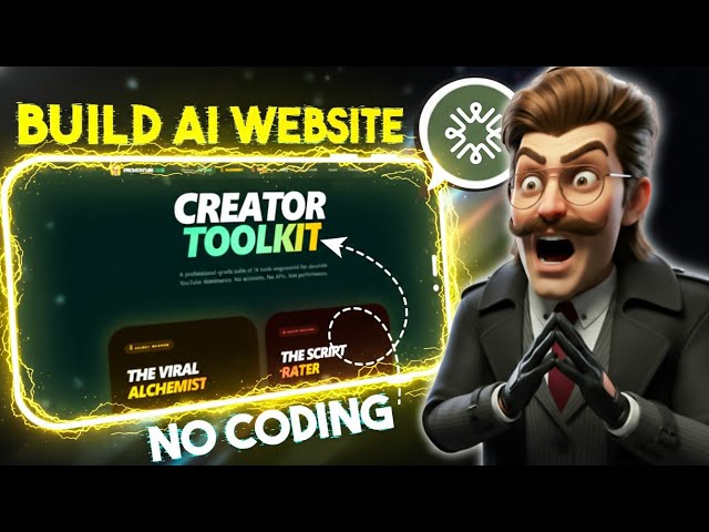 I Let AI Build a Website for Content Creators… I Didn’t Expect This