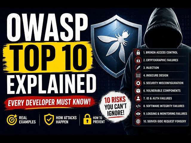 OWASP Top 10 Explained with Real Examples (2026) | Cybersecurity Basics