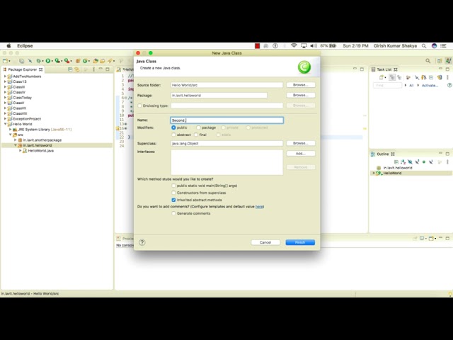 6 Class Declaration In Java