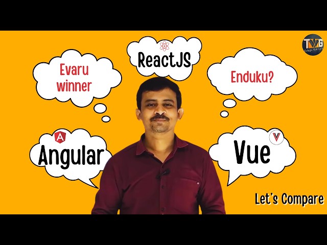 ReactJs vs Angular vs Vue explained in telugu