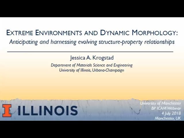 BP-ICAM Webinar Series 2018: Extreme Environments and Dynamic Morphology