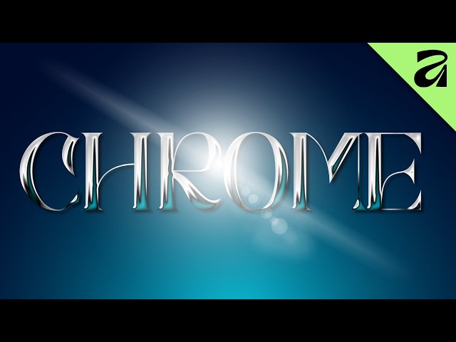 How to create an ultra-REALISTIC CHROME effect on text with Affinity by Canva?