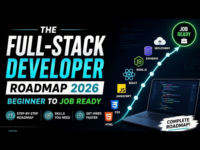 Full-Stack Developer Roadmap 2026 🚀 | Beginner to Job Ready
