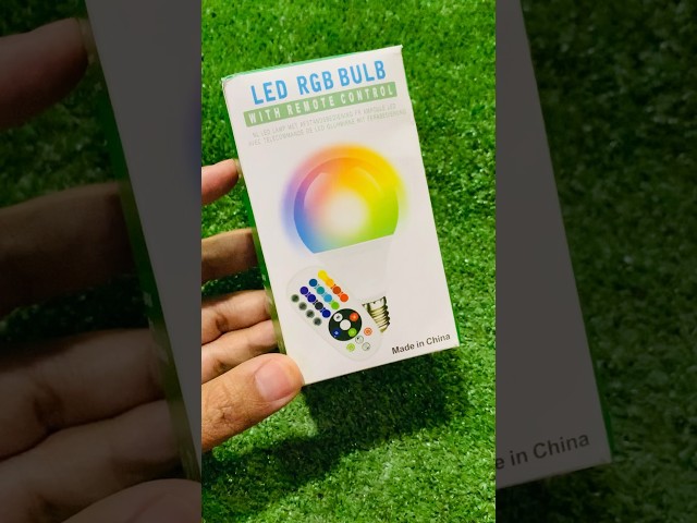 How to use LED RGB BULB + Remote Control | Colourful LED Lamp #unboxing #ledlights #ledlamp