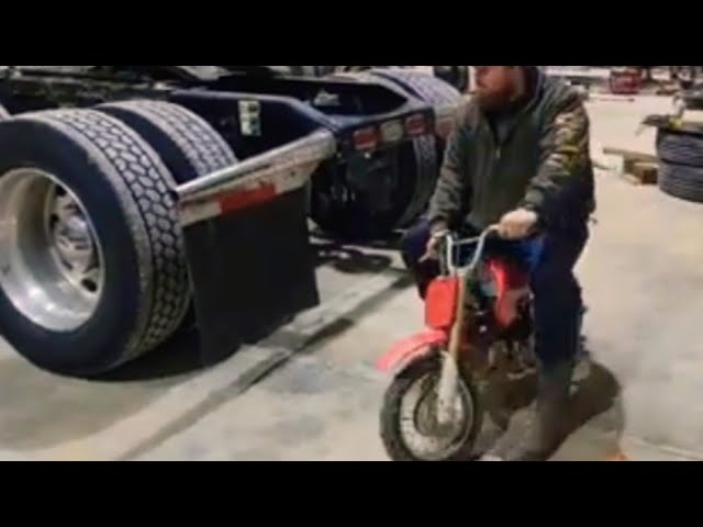 COY ON HIS MOTORIZED TOY:  JOY AT THE NEW GENTRY SHOP @Gentryandsons #newshop #afterhours #dirtbike