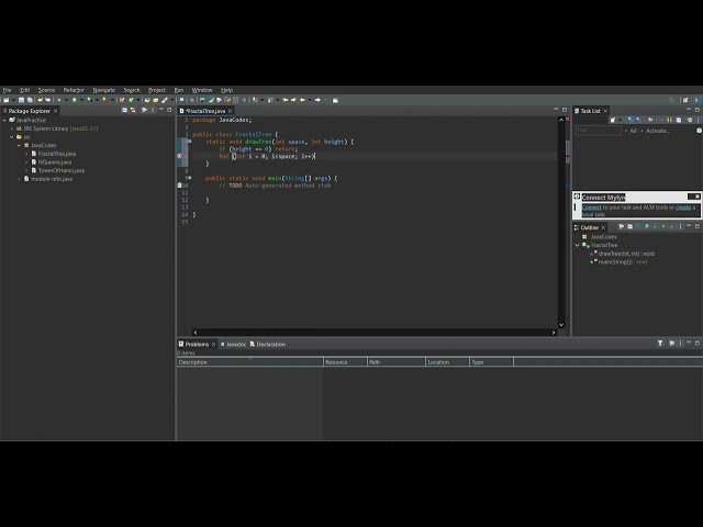 Fractal Tree Pattern in Java | Recursion + ASCII Art Tutorial