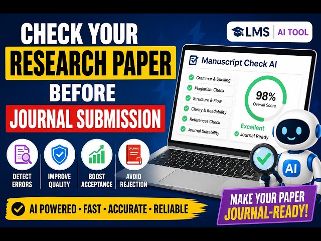 Manuscript Check AI Tool for Error Free Journal Paper Submission