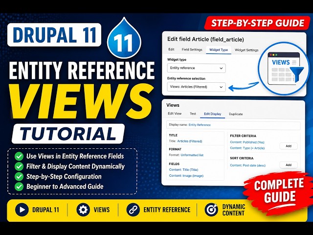 Make Entity Reference Fields Smarter with Views | Drupal 11 | Views in Entity Reference Fields