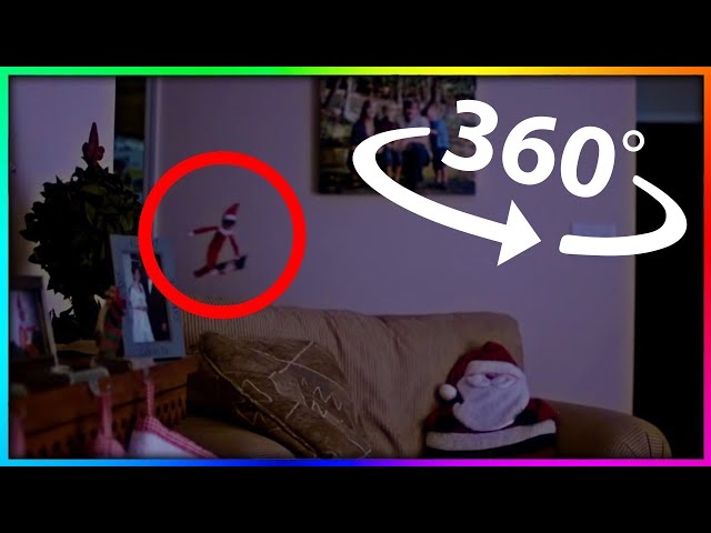 360 Video I *REAL* Elf On A Shelf Caught Moving On Camera! VR 360 Video (Elf On The Shelf VR 360)