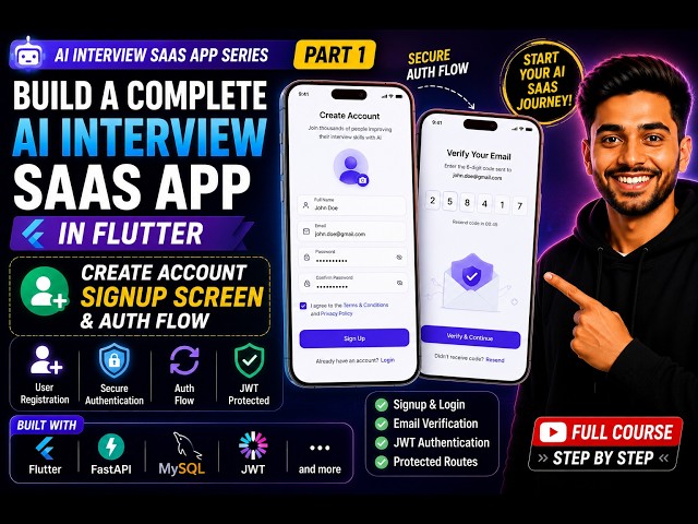 Build FastAPI + MySQL Backend for Flutter AI Interview App | Auth & API Integration | Part 6