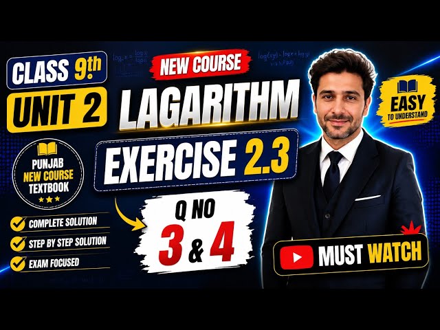 Class 9 Math New Book | Chapter 2 Exercise 2.3Questions 3 & 4| Step-by-Step Solution