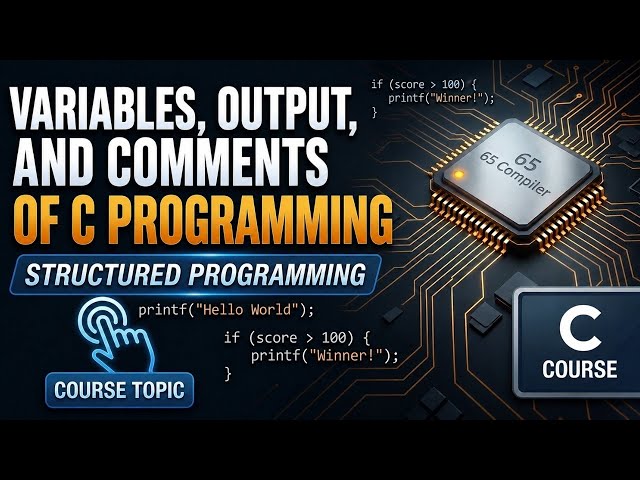 Variables, Outputs and Comments || Structured Programming Bangla || Part 1