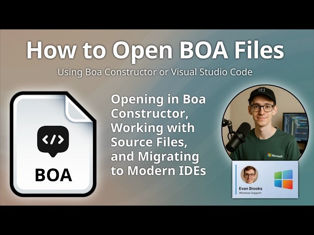 How to Open BOA Files (Boa Constructor IDE Project)