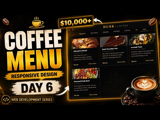 I Made This Coffee Website Look Like a $10,000 Website ☕