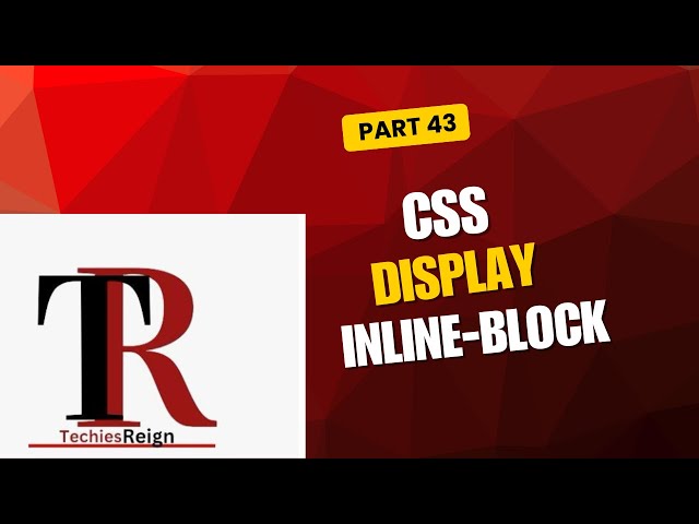 CSS INLINE BLOCK.