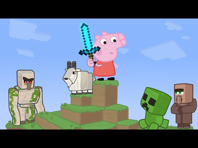 Peppa vs Minecraft Animation