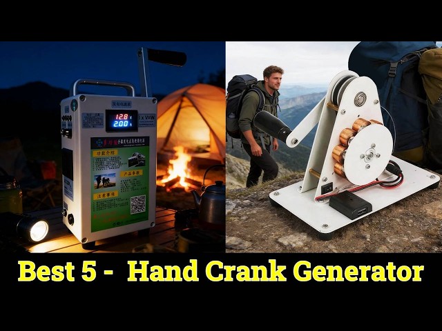 👉Top 5 Best Hand Crank Generator Review | best Portable Emergency Charging Solutions in 2026