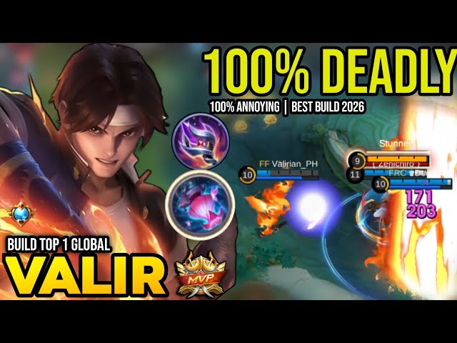 MEJOR BUILD DE VALIR 2026 | BUILD DEL TOP 1 GLOBAL VALIR GAMEPLAY | MOBILE LEGENDS✓