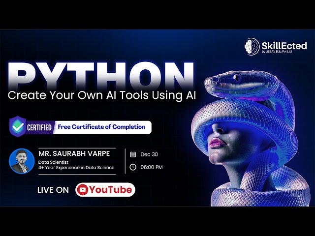 Create Your Own AI Tools Using AI Live Python Project Bootcamp