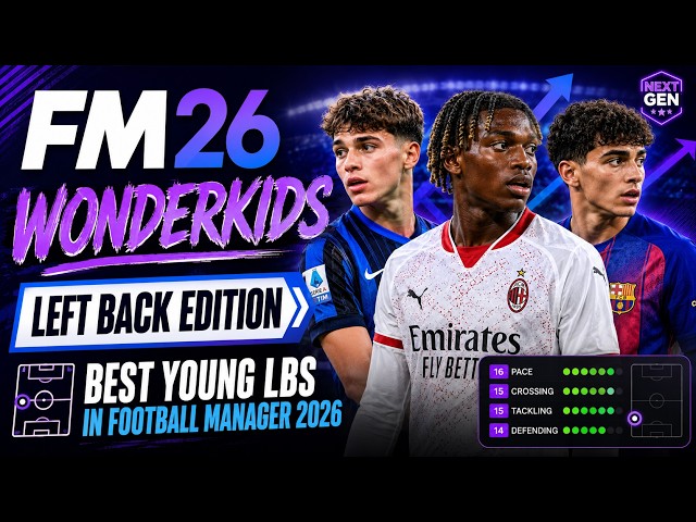 FM26 Wonderkids – Left Back Edition | Best Young LBs in Football Manager 2026