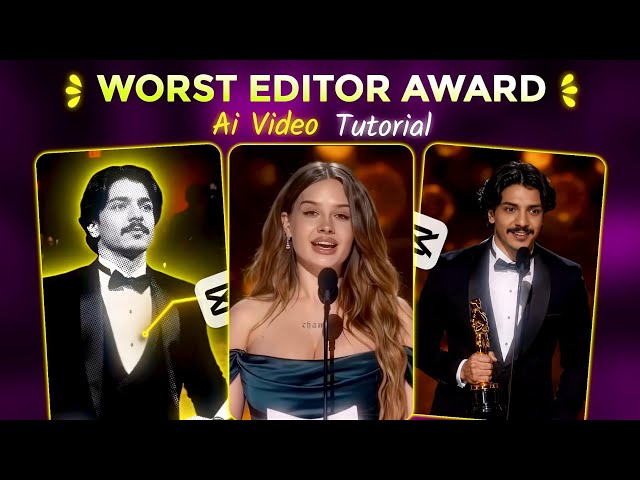 Trending Worst AI Editor Award 🏆 Video Editing | Full Editing Tutorial | Viral Ai Video Editing 