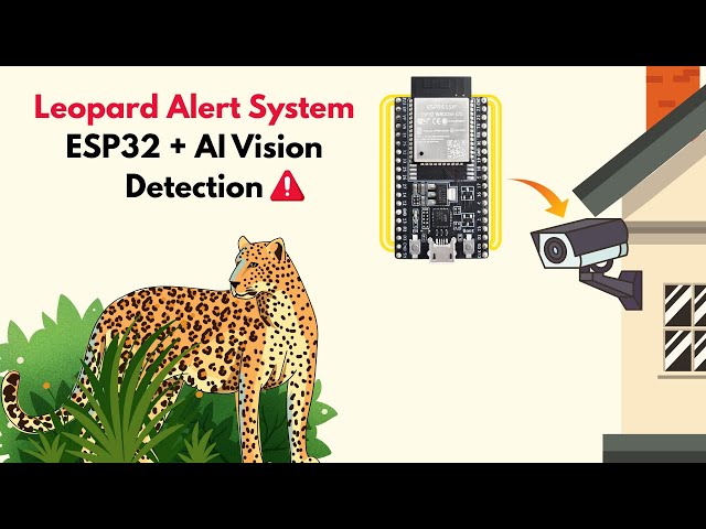 Leopard Alert System Using ESP32 + AI Vision (YOLO + ML Model) | Full Tutorial & Live Detection