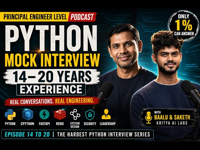Python Interviews at 14–20 Years Experience: How Principal Engineers Actually Think