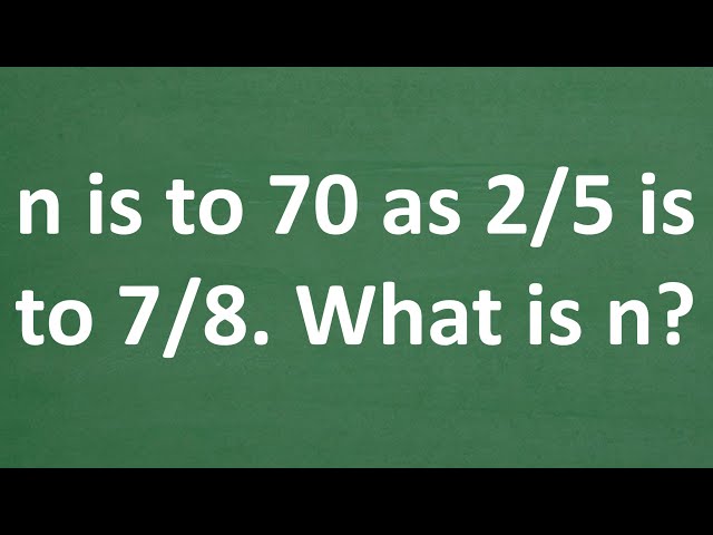 Students Lose Easy Math Tests Points Here!  Ratio & Proportion Problem