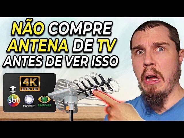 CUIDADO! Veja qual MELHOR ANTENA DIGITAL para TV✅ Interna e Externa [2026]