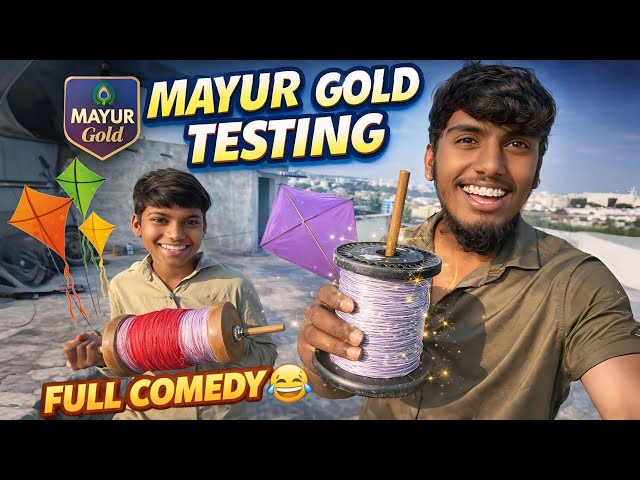 Mayur Gold Manja Testing with Tangus 2026 🪁 | Ultimate Kite Cutting Test | Best or Not? #trending 